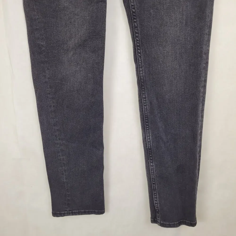 Old Navy Original Taper black wash flex jeans Sz 16 Grunge Goth Western Classic